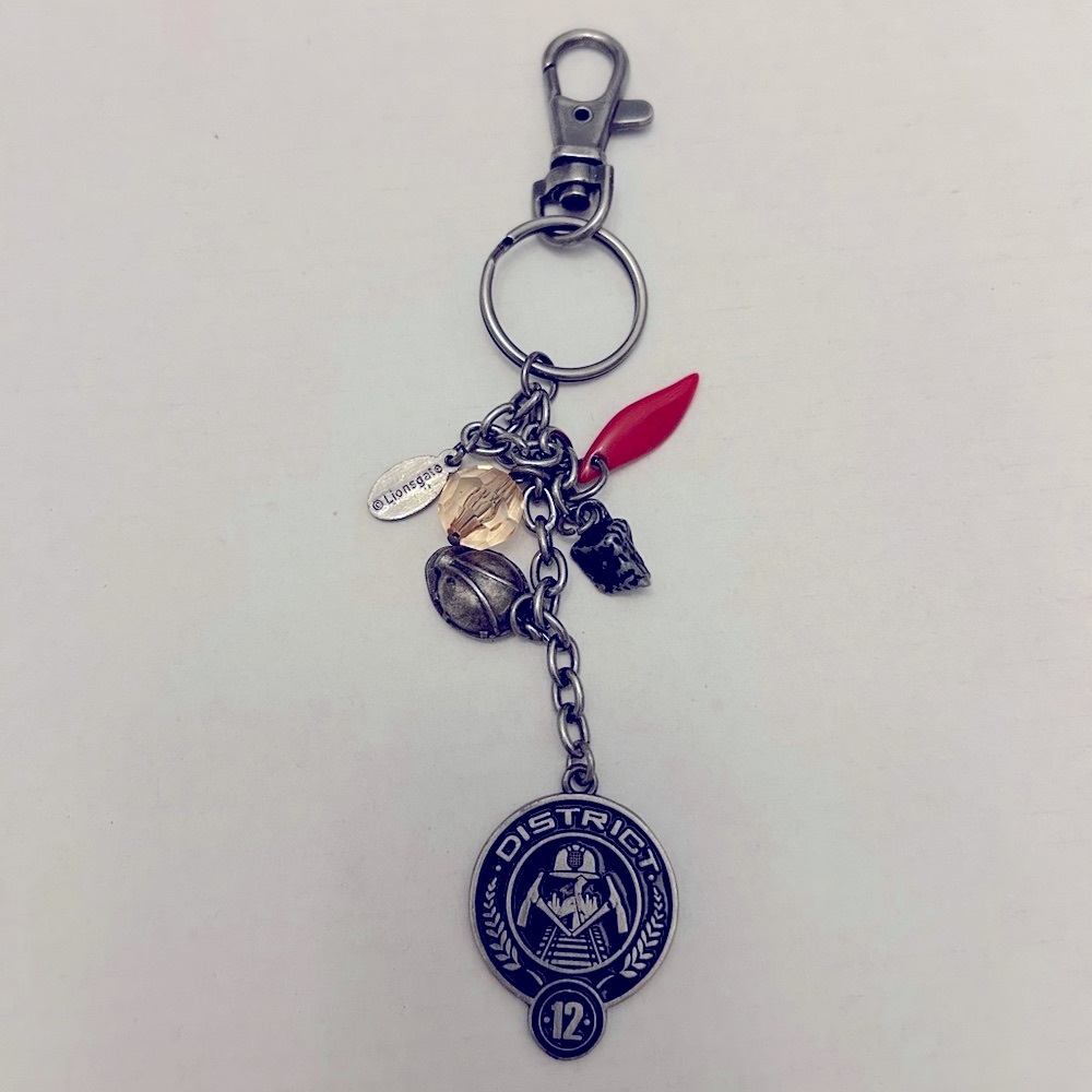 Silver District 12 Keychain & Bag Charm